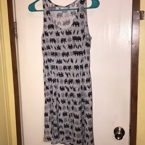 Sleep ZENista Black Gray Elephant Sleep Tee